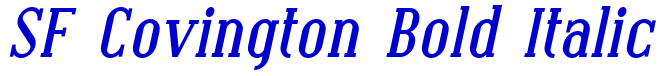 SF Covington Bold Italic フォント